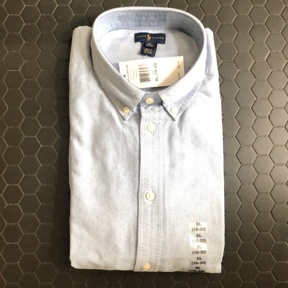 Ralph Lauren size 18/20 teen boys Oxford shirt
